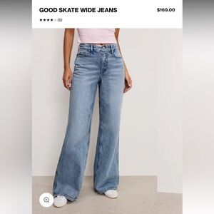 Good American good skate jeans